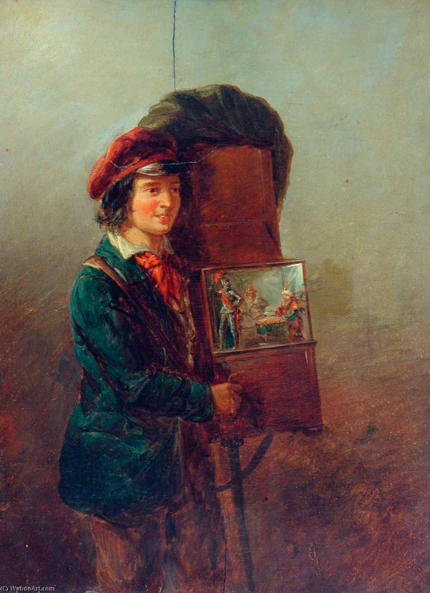 Order Paintings Reproductions The Organ Grinder by William Mulready The Younger (1786-1863, Ireland) | ArtsDot.com