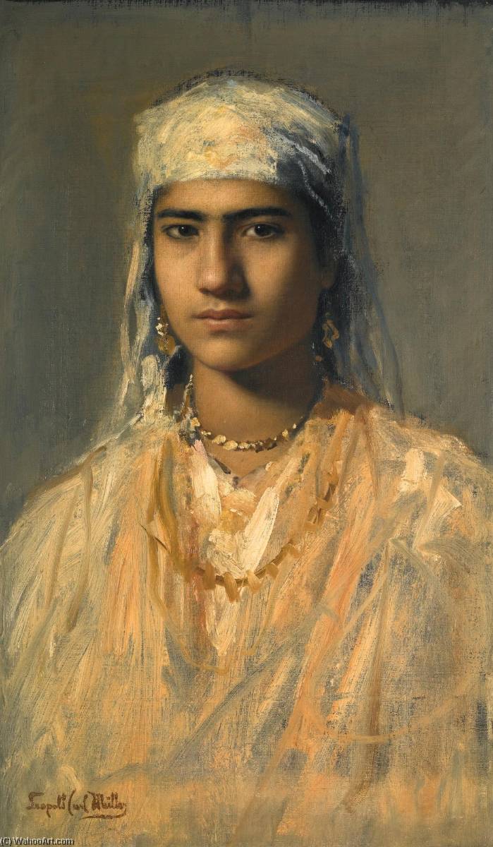 Order Artwork Replica An Egyptian Girl by Leopold Carl Müller (1834-1892) | ArtsDot.com