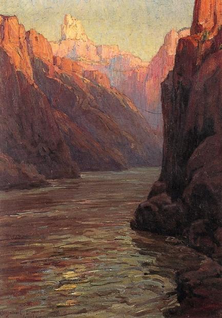 Order Oil Painting Replica Grand Canyon by Benjamin Chambers Brown (1860-1942, United States) | ArtsDot.com