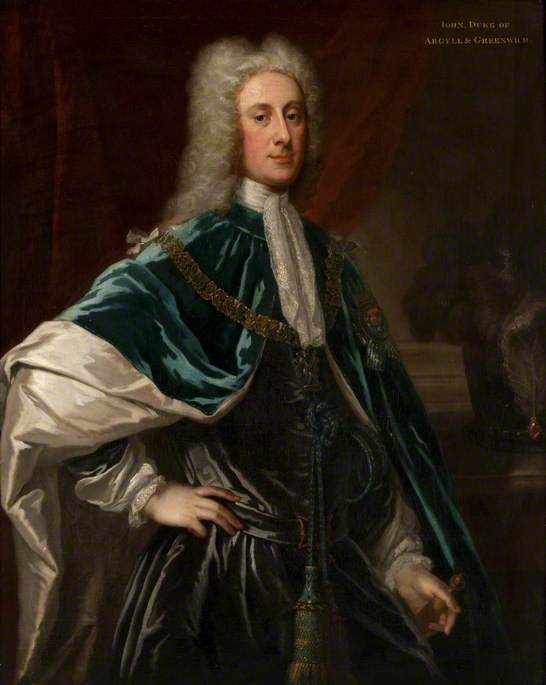 Order Art Reproductions John Dalrymple (1673–1747), 2nd Earl of Stair or John Campbell (1680–1743), Duke of Argyll and Greenwich by William Aikman (1682-1731) | ArtsDot.com
