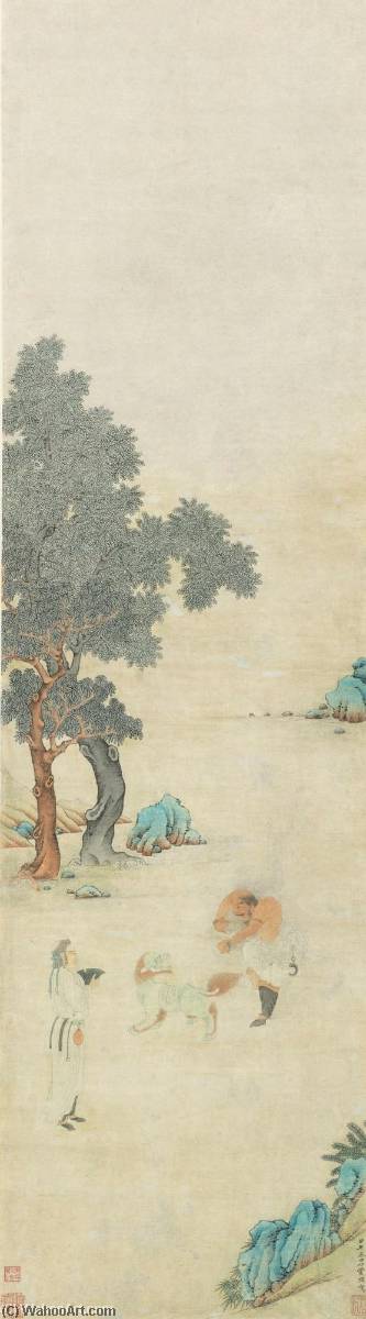 Order Artwork Replica LION AND BARBARIANS by Ding Yunpeng (1547-1628) | ArtsDot.com