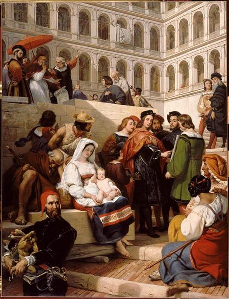 Buy Museum Art Reproductions Raphaël au Vatican by Emile Jean Horace Vernet (1789-1863) | ArtsDot.com