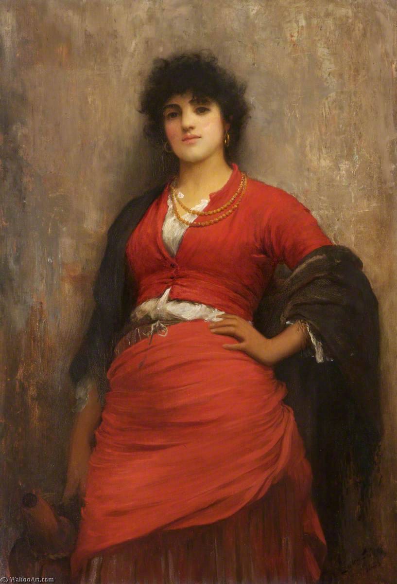 Order Art Reproductions Daughter of the Lagoons, 1886 by Samuel Luke Fildes (1843-1927, United Kingdom) | ArtsDot.com