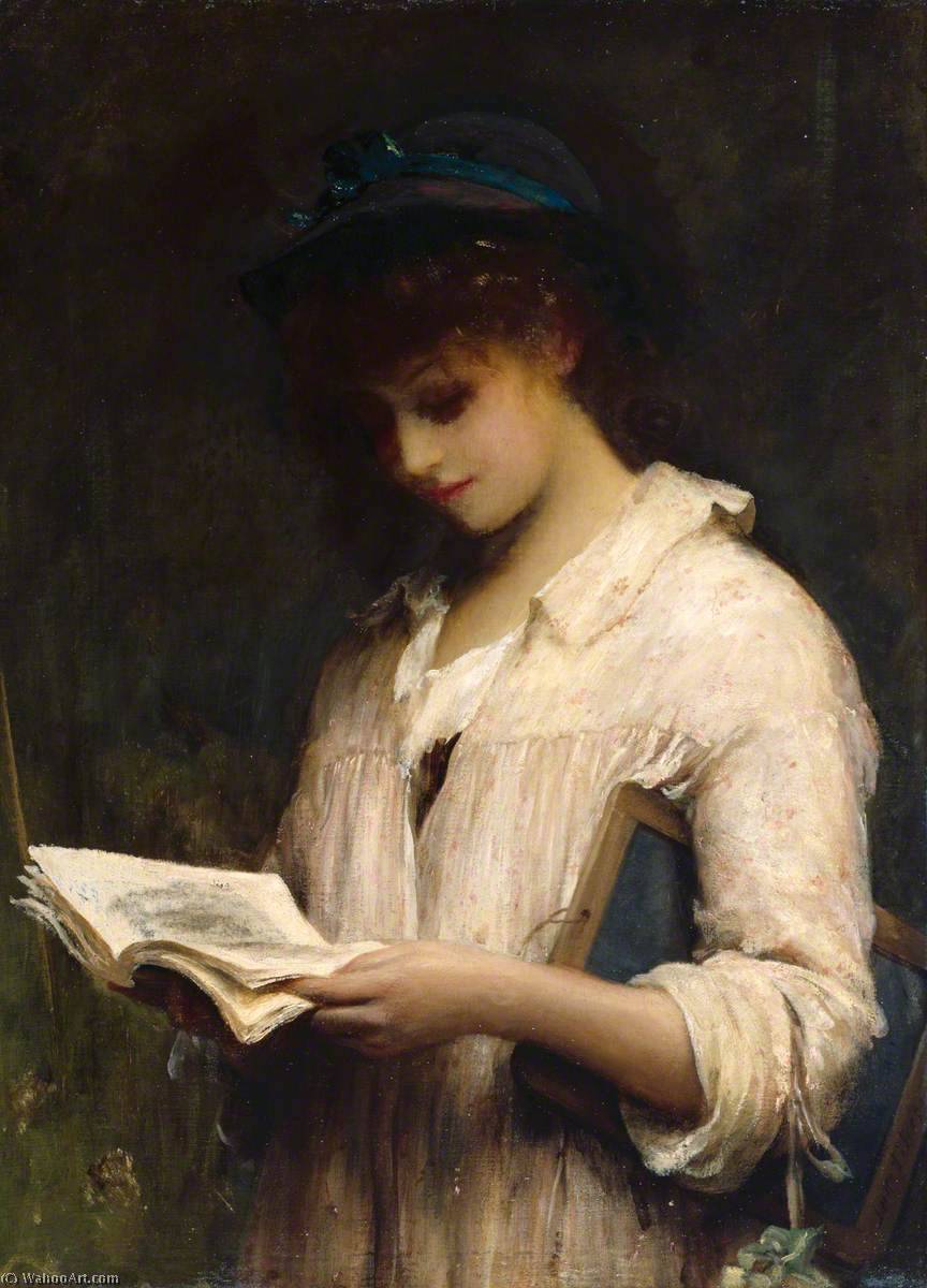 Compra Riproduzioni D'arte Del Museo Una studentessa, 1887 di Samuel Luke Fildes (1843-1927, United Kingdom) | ArtsDot.com