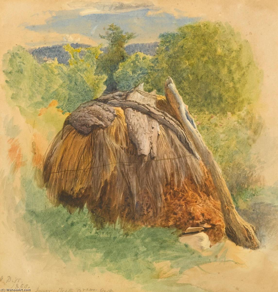 Order Oil Painting Replica Haystack, Inver by John Dawson Watson (1832-1892) | ArtsDot.com