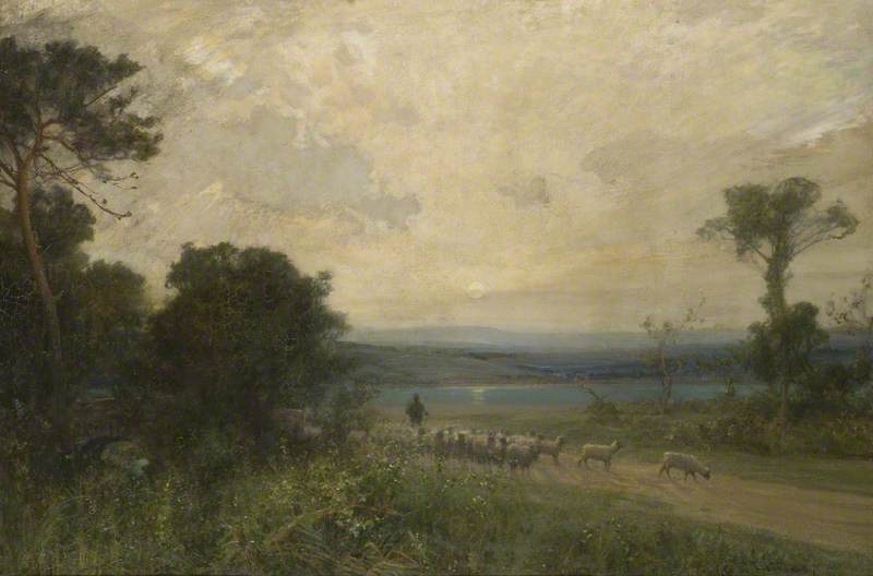 Order Paintings Reproductions Early Summer Morning by Alfred East (1844-1913) | ArtsDot.com