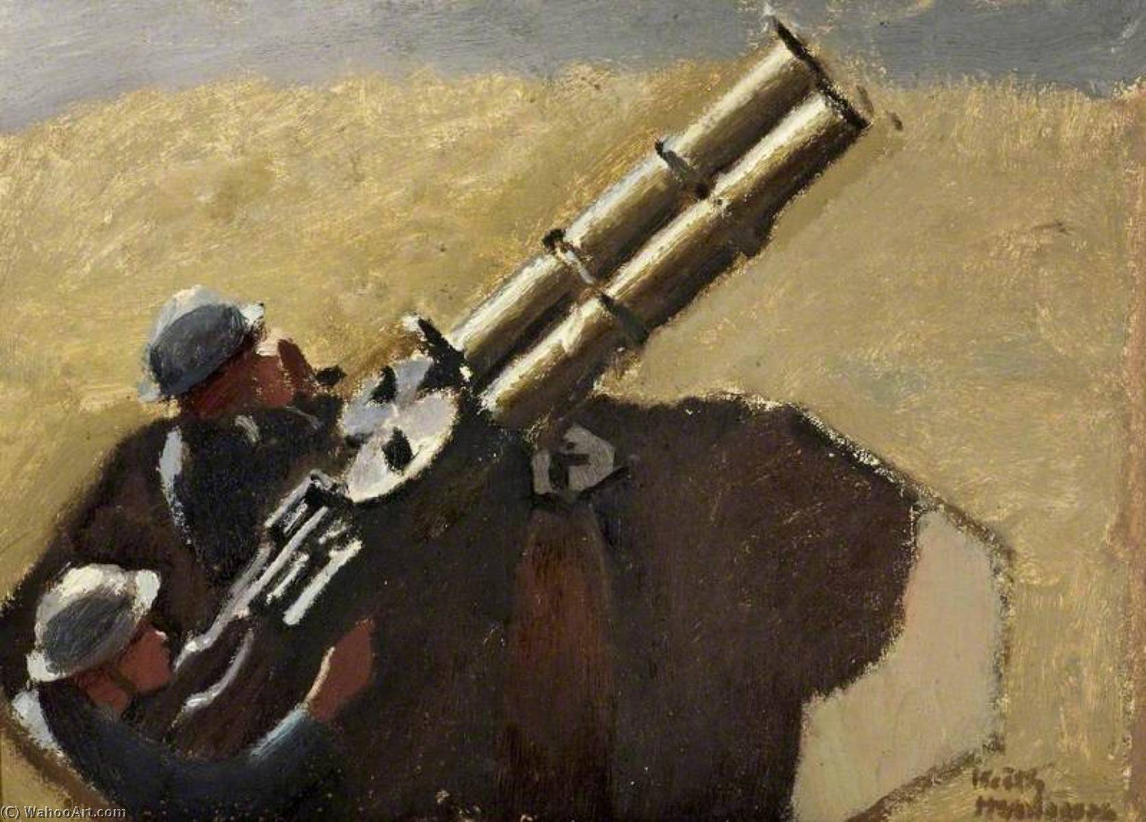Order Art Reproductions Study of Royal Air Force Machine Gunmen, 1939 by Keith Henderson (Inspired By) (1883-1982) | ArtsDot.com