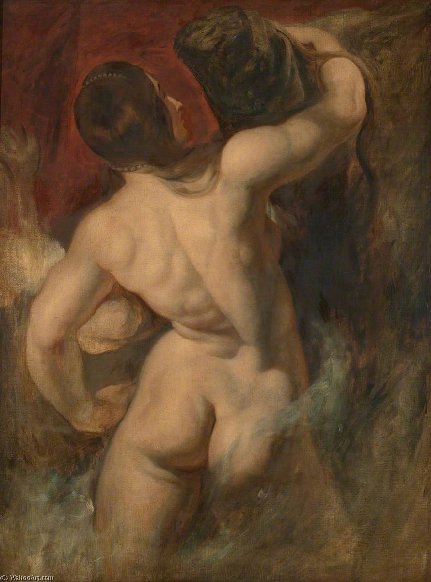 Compra Riproduzioni D'arte Del Museo A Naiad (copia di Peter Paul Rubens, dettaglio di `L`arrivo di Marie de Medici a Marsiglia`), 1824 di William Etty (1787-1849, United Kingdom) | ArtsDot.com