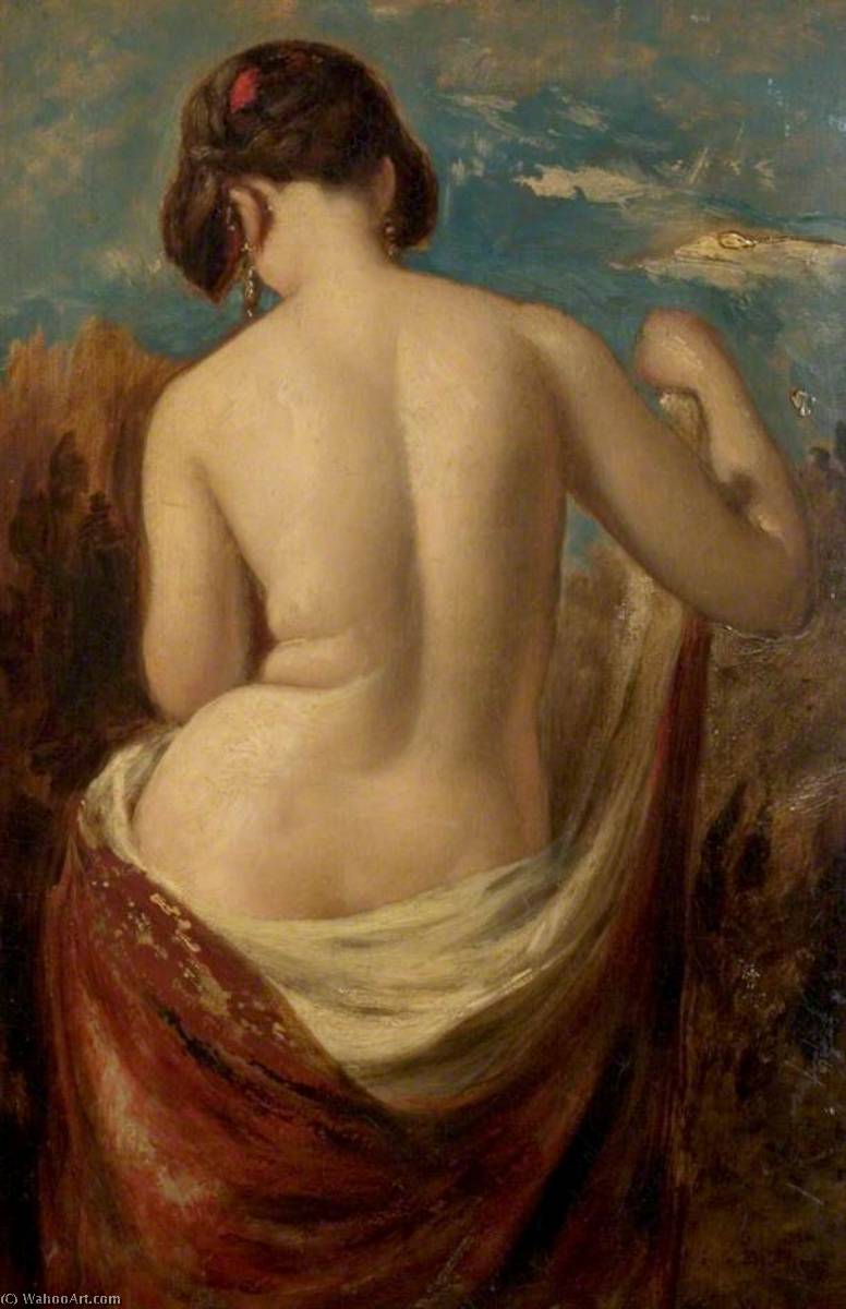 Buy Museum Art Reproductions Study of a Half Nude Figure by William Etty (1787-1849, United Kingdom) | ArtsDot.com