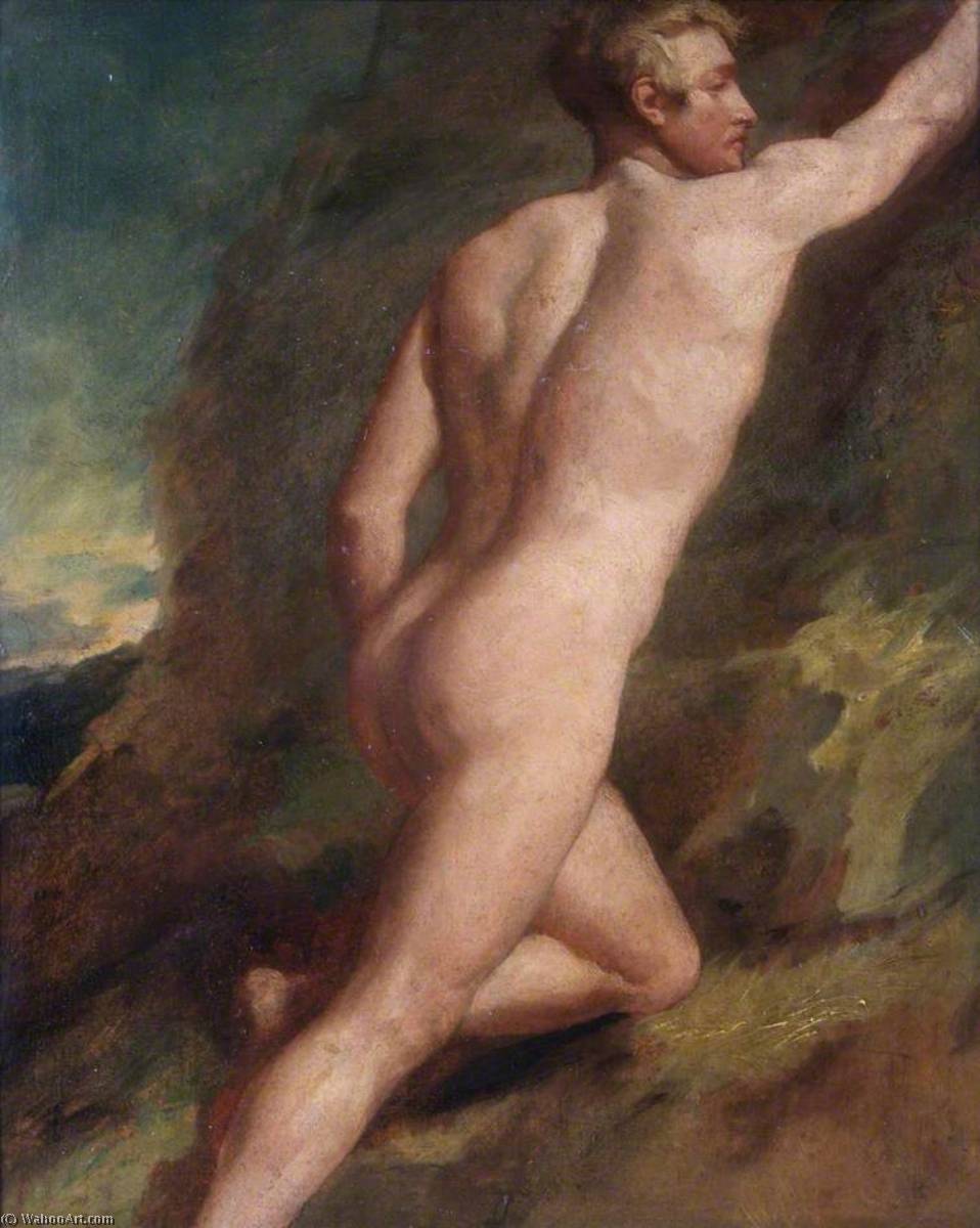Order Paintings Reproductions Male Nude Study by William Etty (1787-1849, United Kingdom) | ArtsDot.com