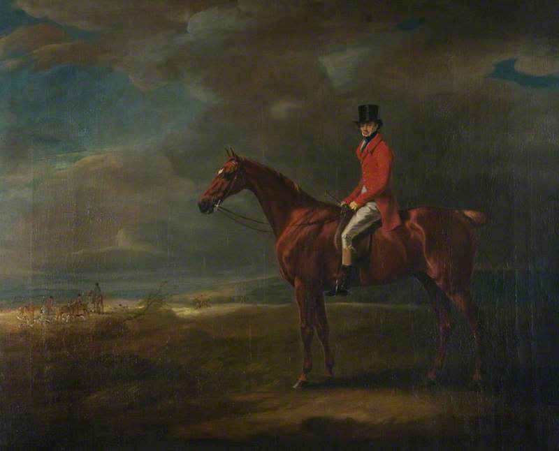 Order Art Reproductions Archibald (1794–1832), Lord Kennedy, Later Earl of Cassillis, on a Hunter, 1819 by John E Ferneley I | ArtsDot.com