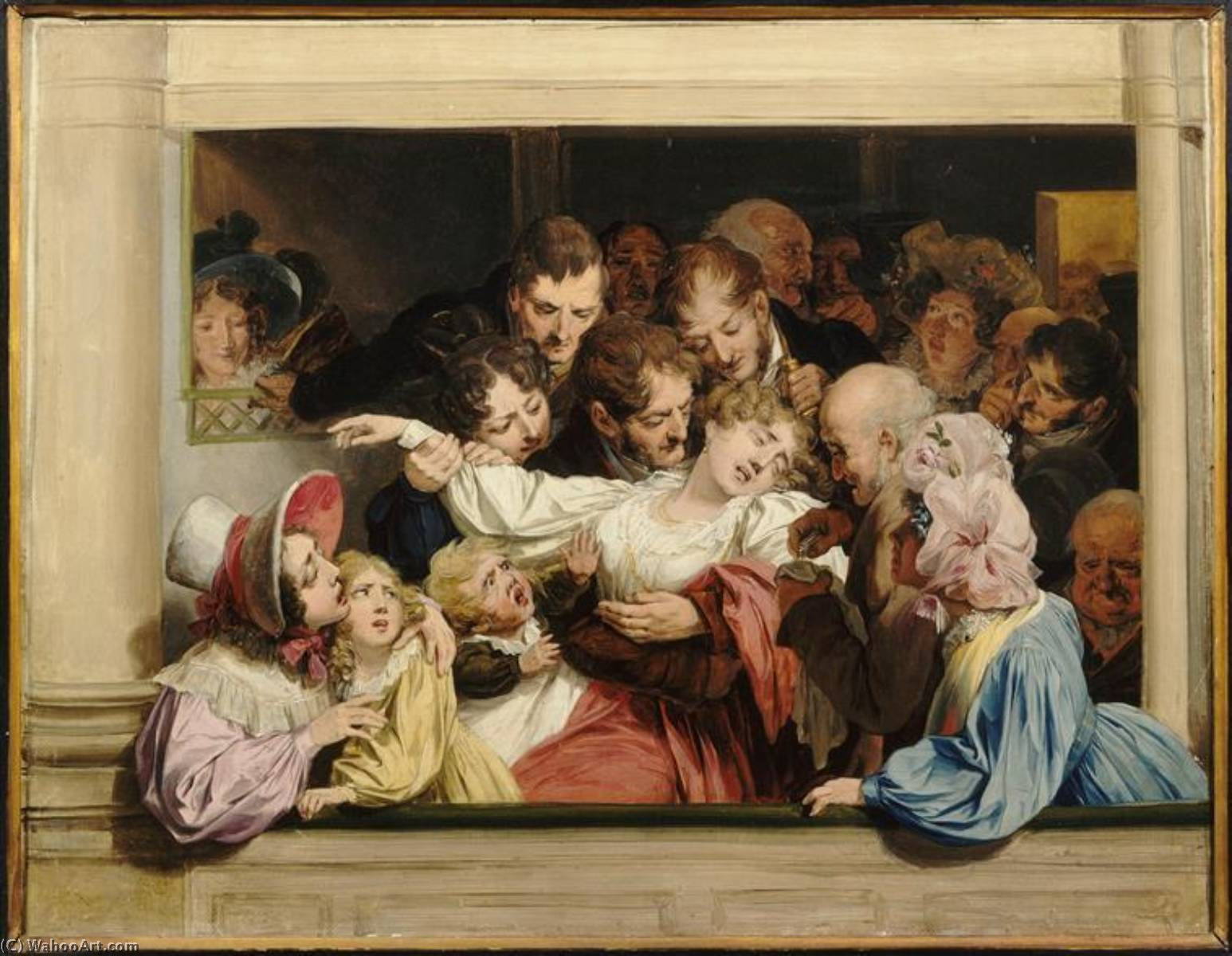 顺序 藝術再現 L`effet du mélodrame 。 通过 Louis Léopold Boilly (1761-1845, France) | ArtsDot.com