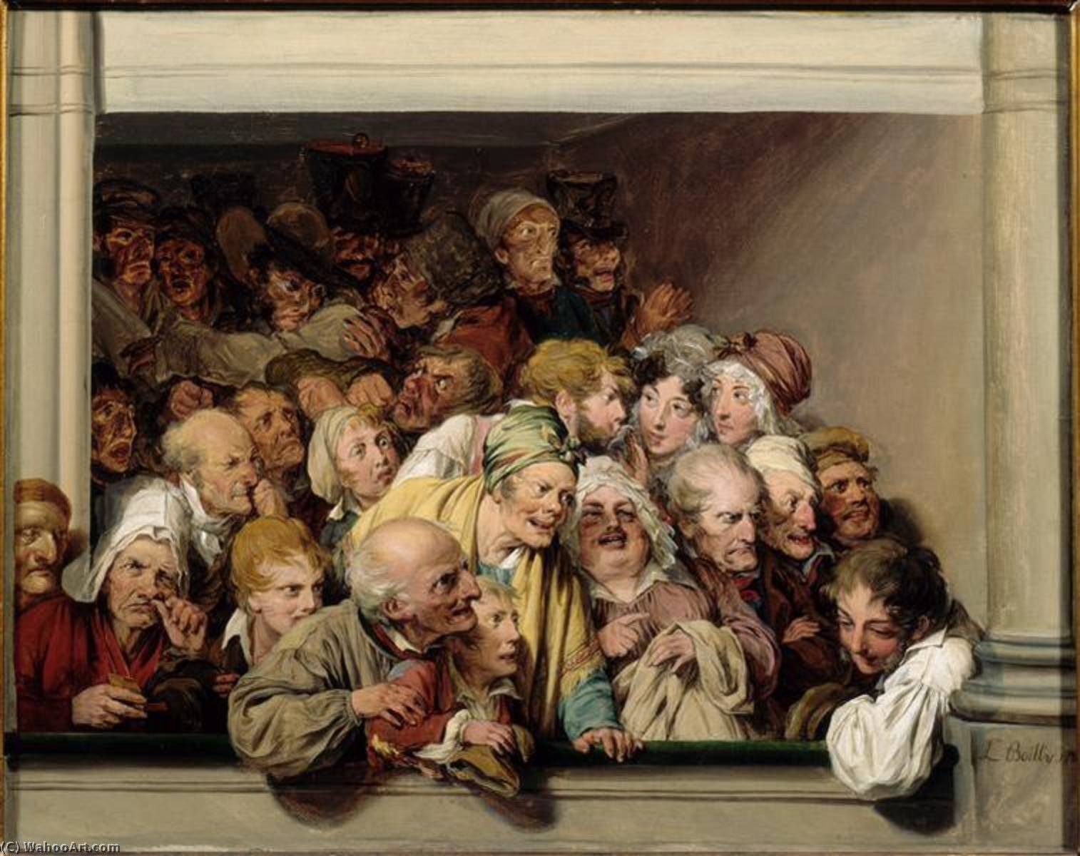 Buy Museum Art Reproductions Une loge, un jour de spectacle gratuit by Louis Léopold Boilly (1761-1845, France) | ArtsDot.com