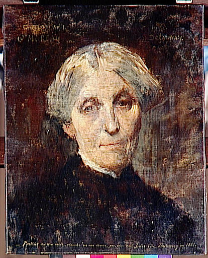 Order Paintings Reproductions Portrait de Pauline Moreau by Jules Elie Delauney (1828-1891, France) | ArtsDot.com