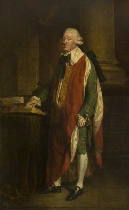 Order Oil Painting Replica John Montagu (1718–1792), 4th Earl of Sandwich by Thomas Beach (1738-1806) | ArtsDot.com