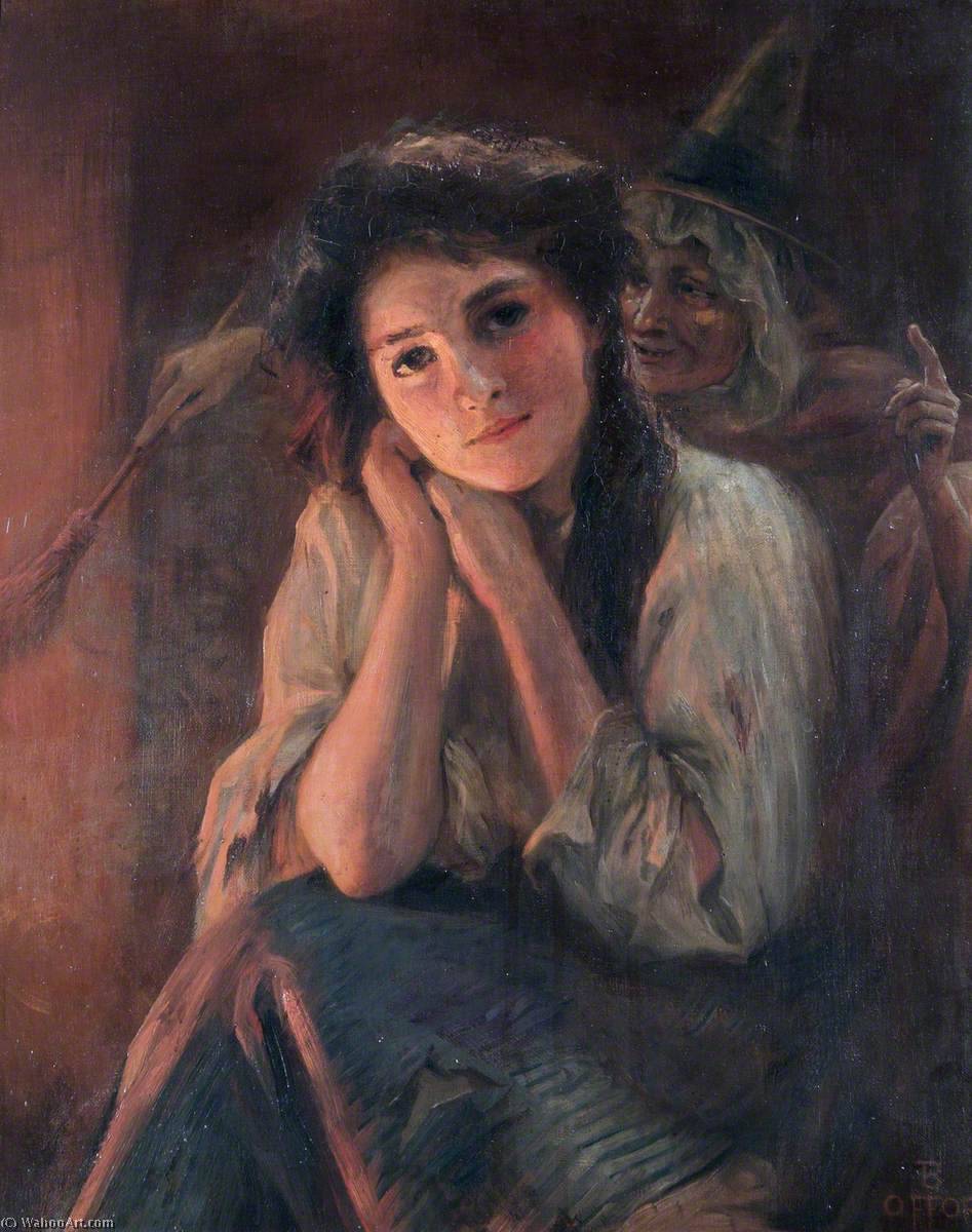 Compra Riproduzioni D'arte Del Museo Ragazza e una strega, 1917 di Beatrice Offor (1864-1920, United Kingdom) | ArtsDot.com