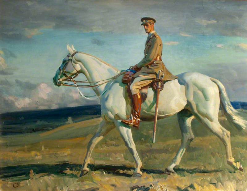 `Grey Lady` Riden by Sir Eric Bonham, 1919 by Alfred James Munnings Alfred James Munnings | ArtsDot.com