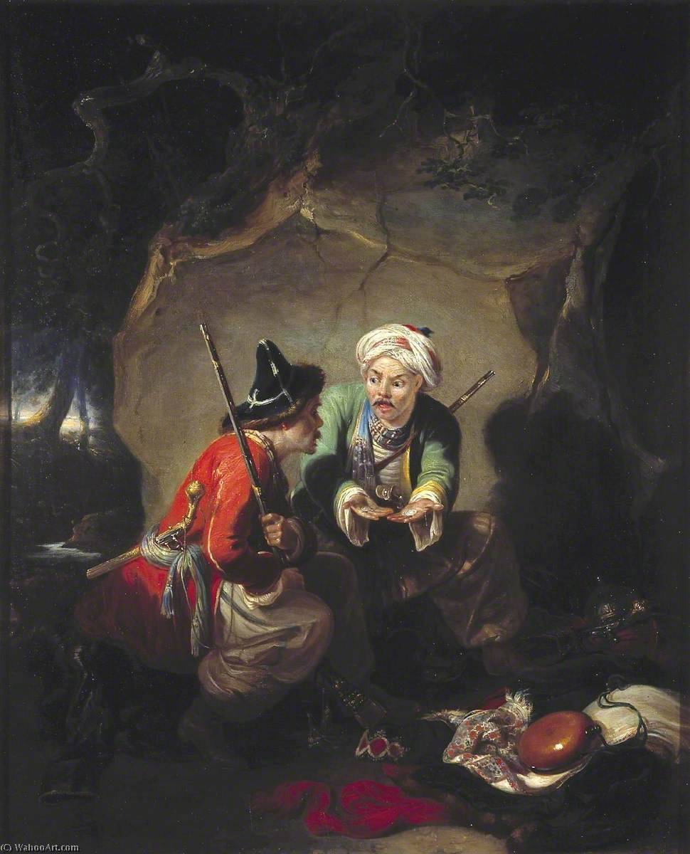 Order Art Reproductions Tartar Robbers Dividing Spoil, 1817 by William Allan | ArtsDot.com