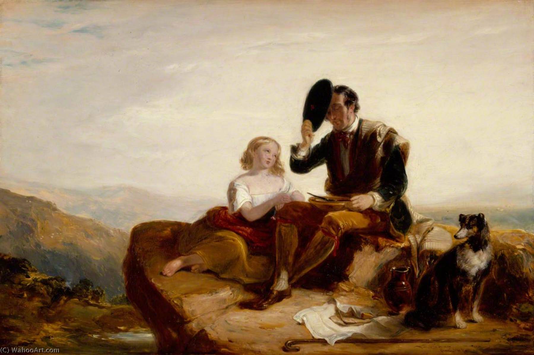 Buy Museum Art Reproductions The Shepherd`s Grace, 1835 by William Allan | ArtsDot.com