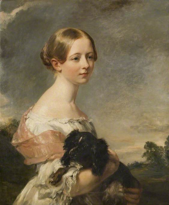 Kauf Museum Kunstreproduktionen Miss Theobald (wahrscheinlich Frances Jane, 1825–1841), 1840 von Margaret Sarah Carpenter (1793-1872) | ArtsDot.com