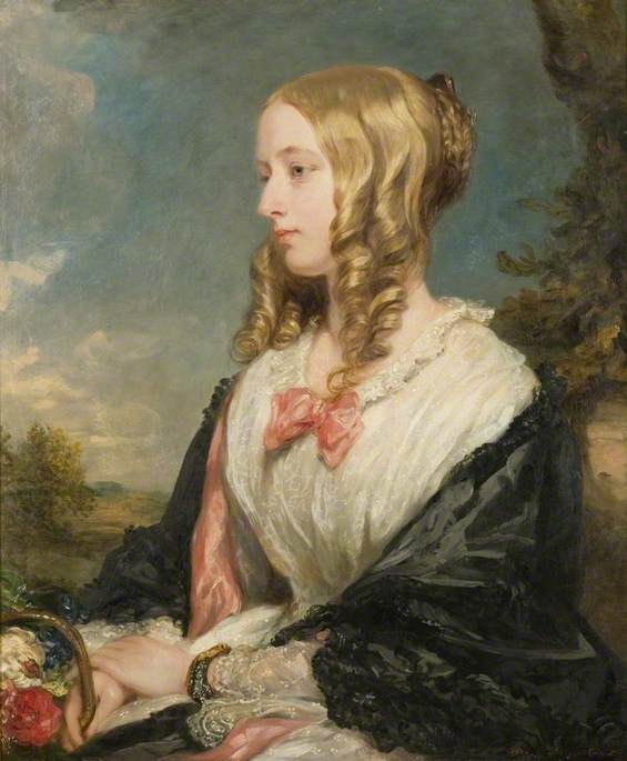 Buy Museum Art Reproductions Mrs Charles Sabine Thellusson, née Georgiana Theobald (1828–1883), 1850 by Margaret Sarah Carpenter (1793-1872) | ArtsDot.com