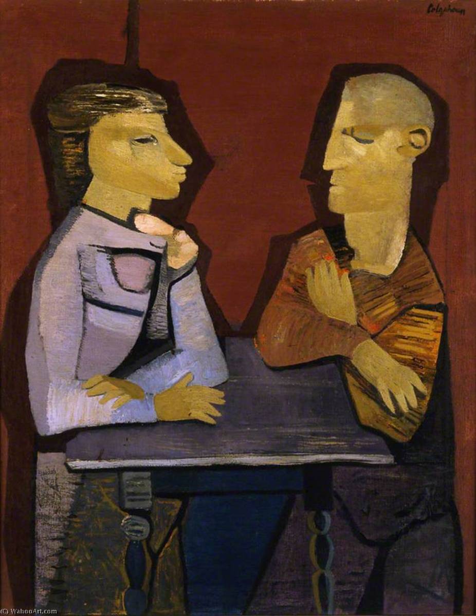 Compra Riproduzioni D'arte Del Museo Gli studenti, 1947 di Robert Colquhoun (Ispirato da) (1914-1962, Scotland) | ArtsDot.com