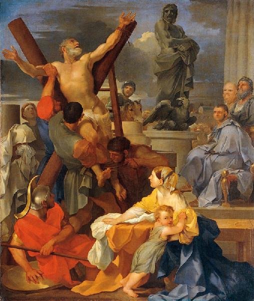 Compra Riproduzioni D'arte Del Museo Il martire di santo André di Sébastien Bourdon (1616-1671, France) | ArtsDot.com
