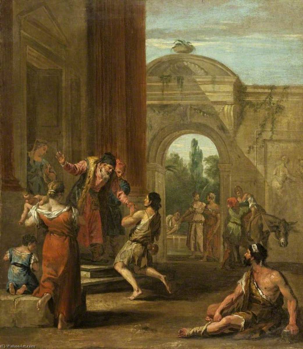 Buy Museum Art Reproductions The Prodigal Son, 1716 by Sebastiano Ricci (1659-1734, Italy) | ArtsDot.com