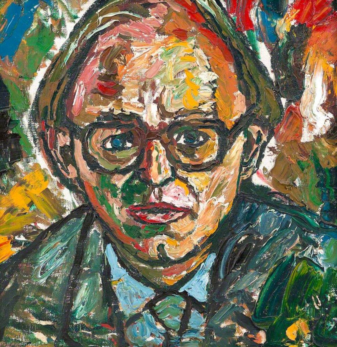 Order Paintings Reproductions The Right Honourable Michael Foot, MP by John Randall Bratby (Inspired By) (1928-1992, United Kingdom) | ArtsDot.com