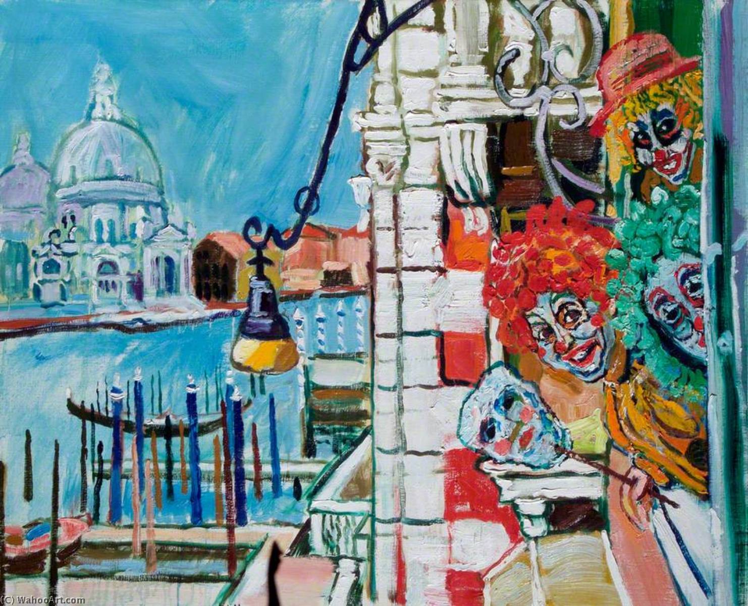 Order Artwork Replica Venice Carnival by John Randall Bratby (Inspired By) (1928-1992, United Kingdom) | ArtsDot.com