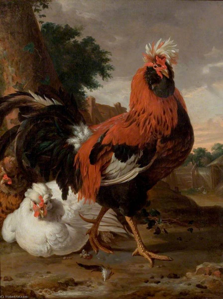 Buy Museum Art Reproductions Fowl by Melchior De Hondecoeter | ArtsDot.com