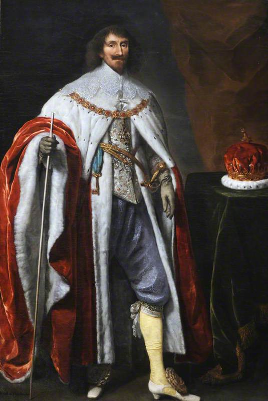Order Art Reproductions Philip Herbert (1584–1650), 4th Earl of Pembroke, 1st Earl of Montgomery, KG, 1634 by Daniel I Mijtens (1590-1648, Netherlands) | ArtsDot.com