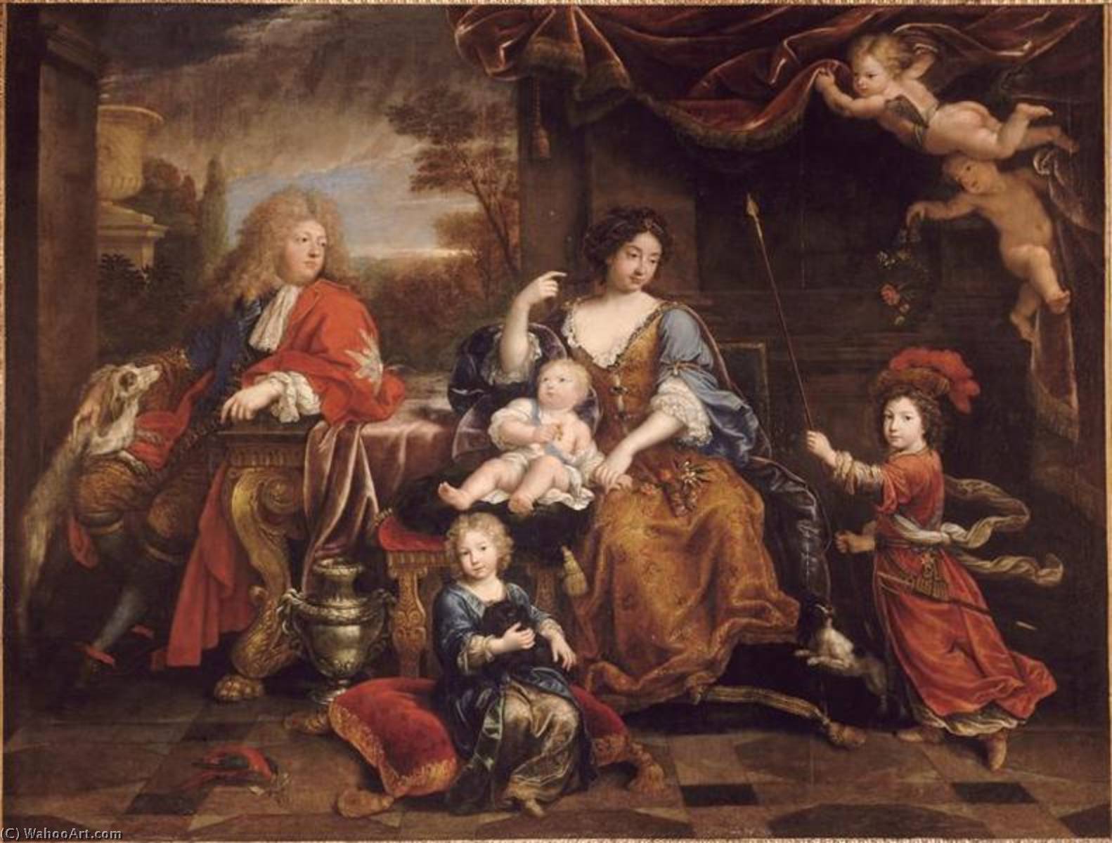 Order Art Reproductions La famille du Grand Dauphin by Pierre Mignard (1612-1695, France) | ArtsDot.com