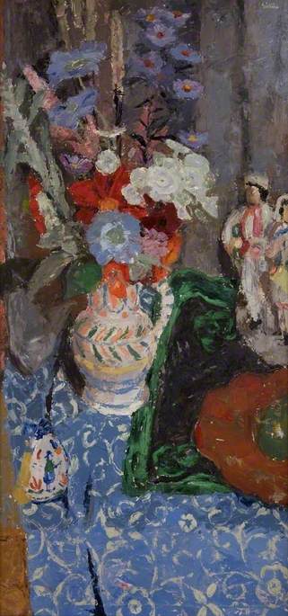 Still Life, Flowers and Figures, 1943 by William George Gillies William George Gillies | ArtsDot.com