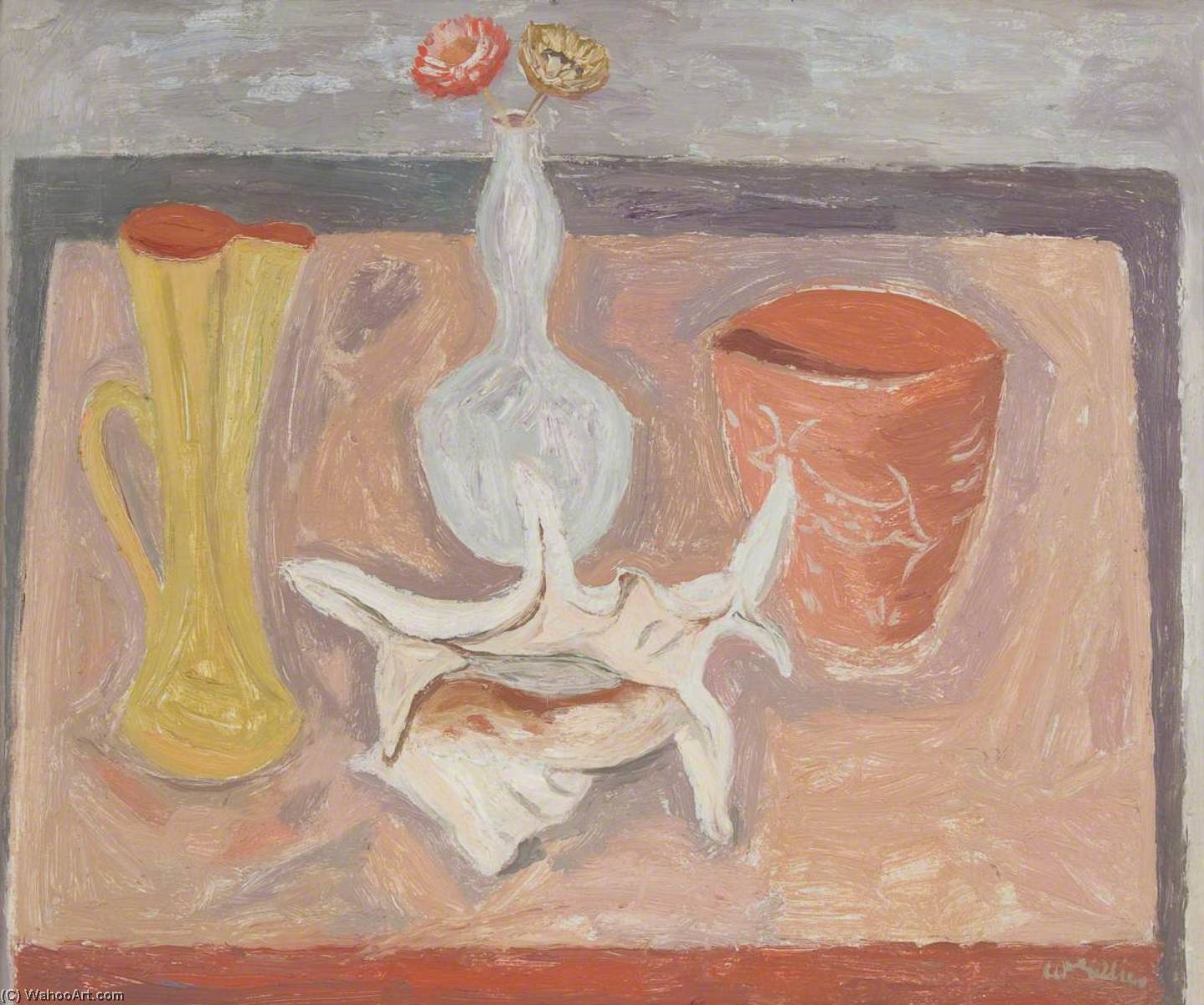 Still Life with Shell, 1950 by William George Gillies William George Gillies | ArtsDot.com