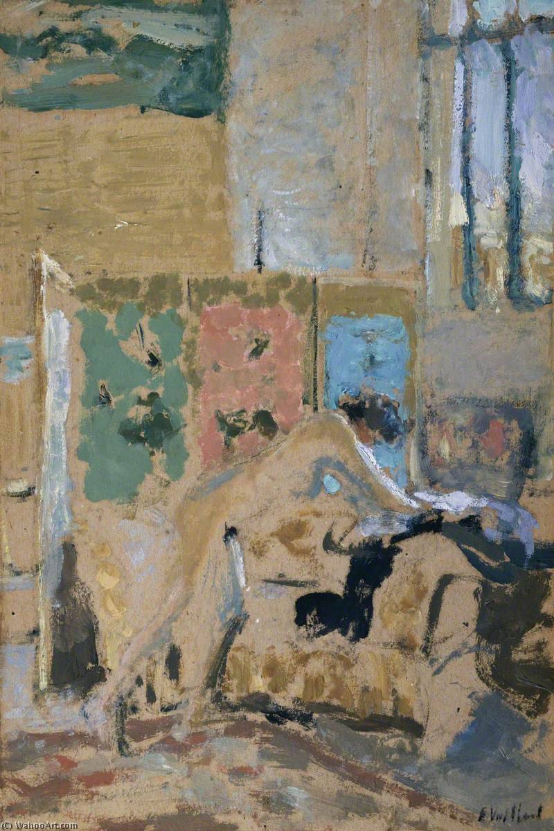 Comprar Reproducciones De Arte Del Museo Interior con pantalla, 1910 de Jean Edouard Vuillard (1868-1940, France) | ArtsDot.com