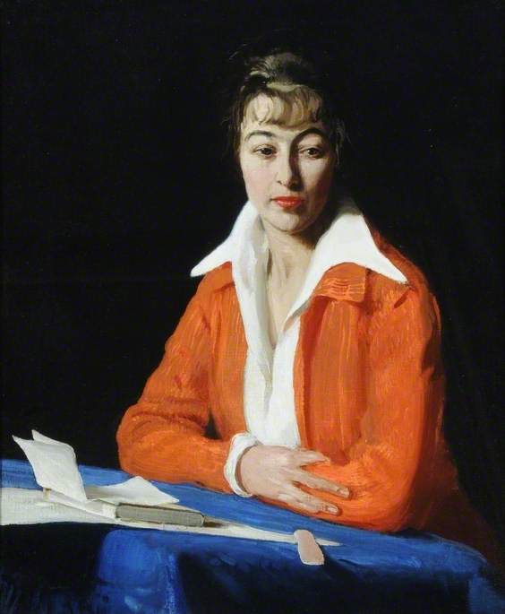 Order Oil Painting Replica Miss Maude Nelke (d.1982), 1914 by William Newzam Prior Nicholson | ArtsDot.com