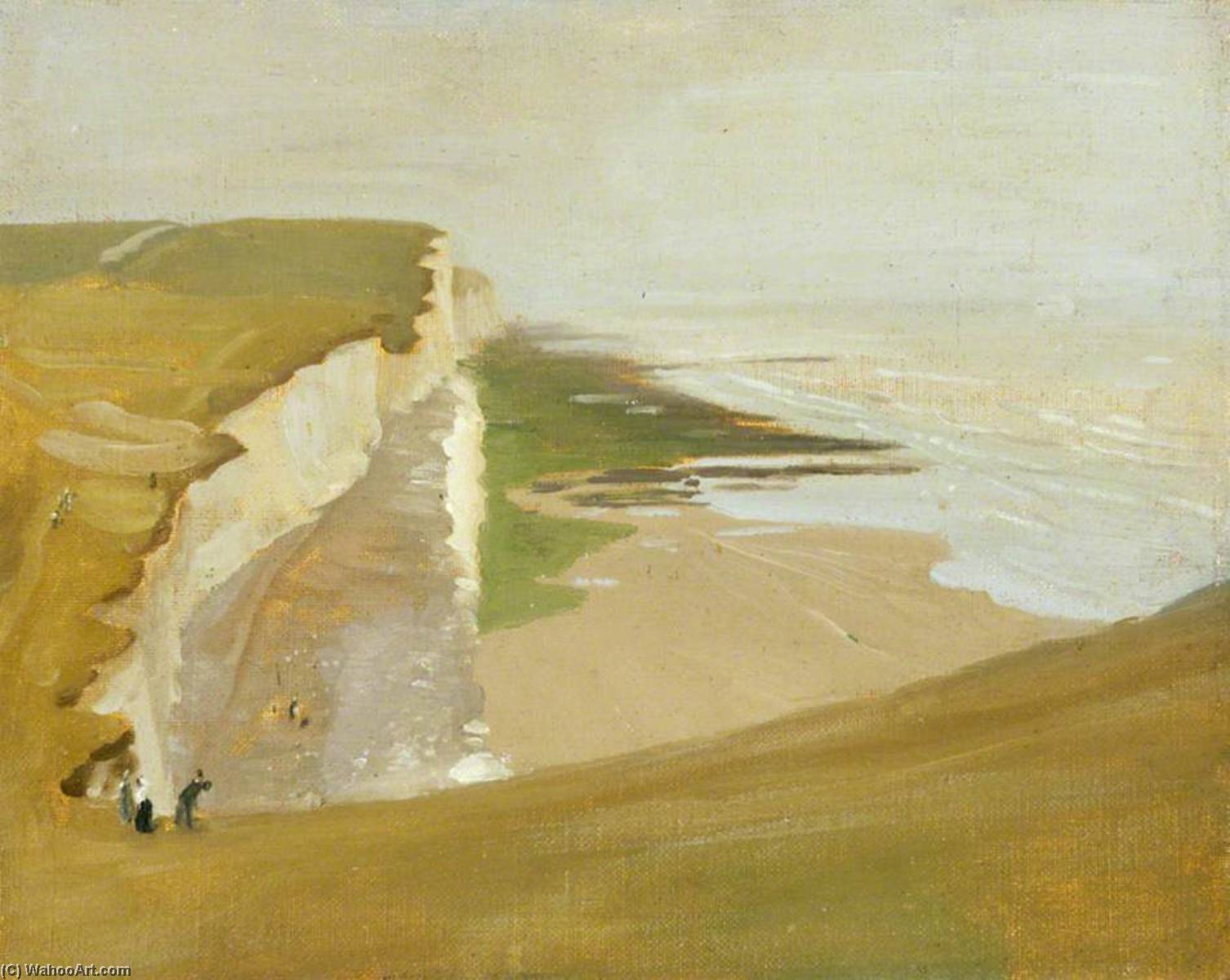Order Artwork Replica Cliffs at Rottingdean, 1910 by William Newzam Prior Nicholson | ArtsDot.com
