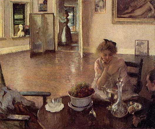 Buy Museum Art Reproductions The Breakfast Room, (painting), 1903 by Edmund Charles Tarbell (1862-1938, United States) | ArtsDot.com