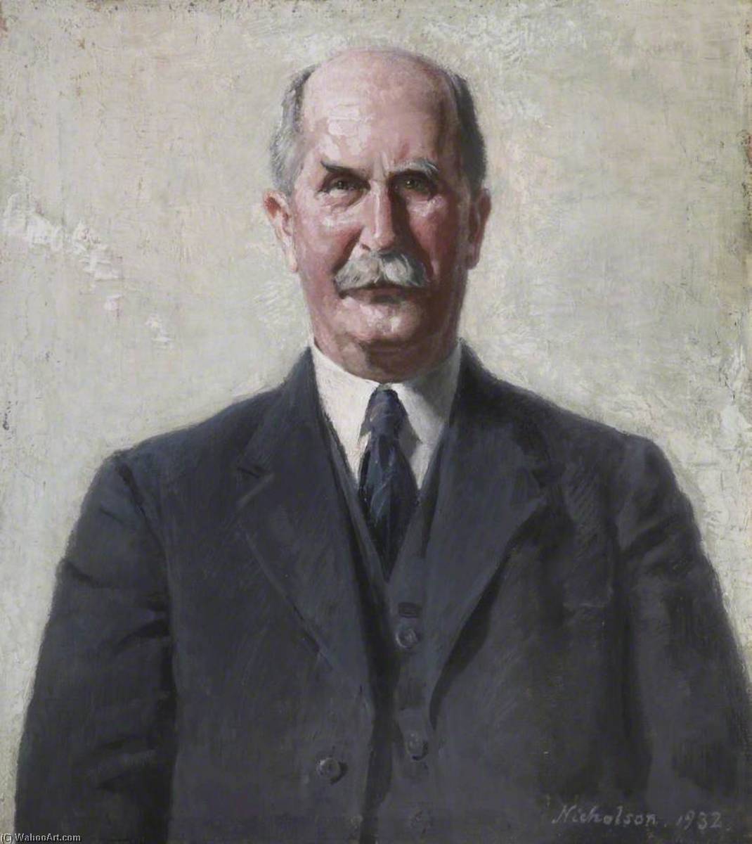 Order Artwork Replica Sir William Henry Bragg (1862–1942), 1932 by William Newzam Prior Nicholson | ArtsDot.com