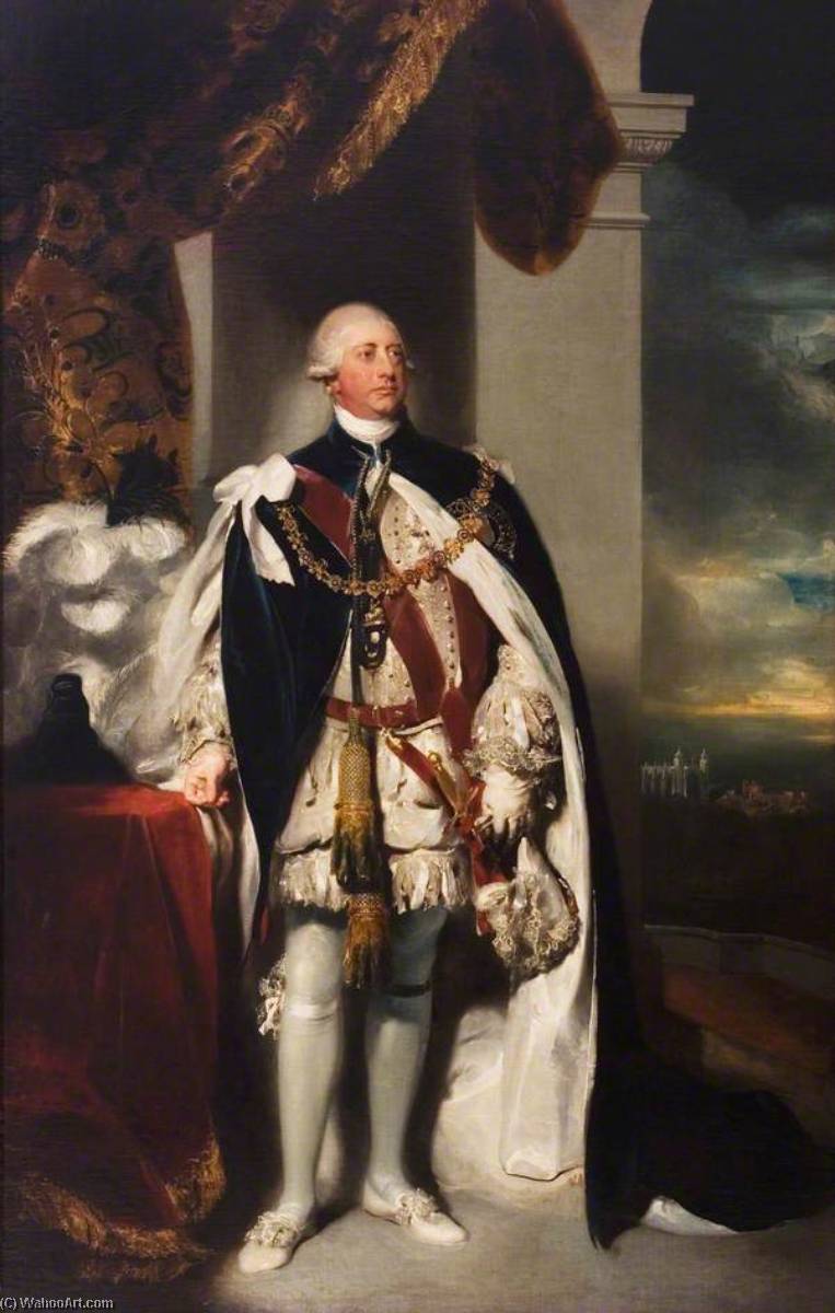 Order Artwork Replica George III (1738–1820), 1792 by Thomas Lawrence | ArtsDot.com
