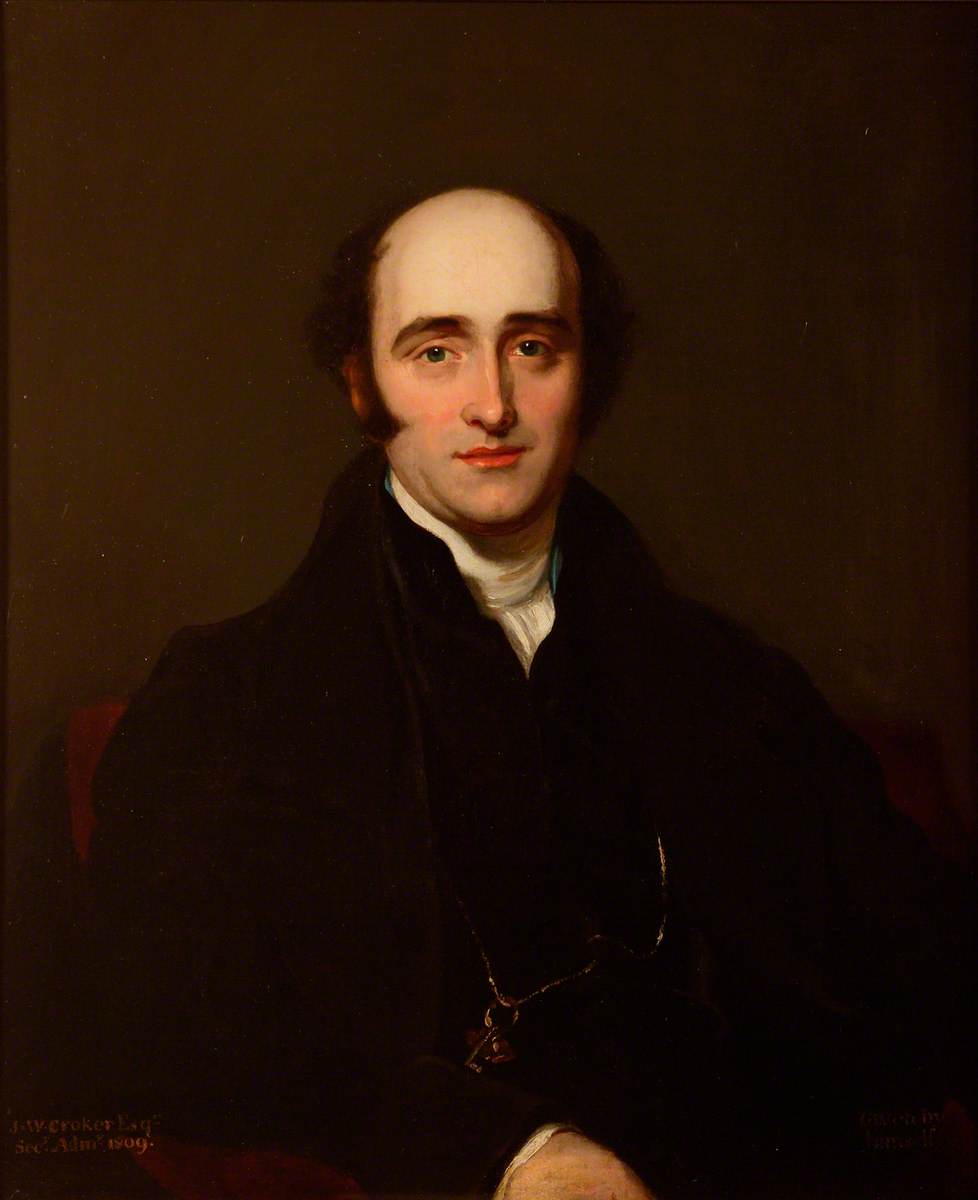 Ordinare Riproduzioni D'arte John Wilson Croker (1780–1857), Segretario all`Ammiragliato (1809–1829), 1823 di Thomas Lawrence | ArtsDot.com