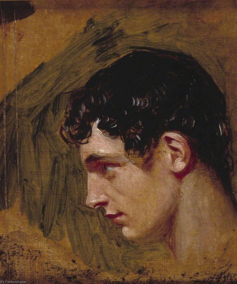 Order Paintings Reproductions Head of Prince Hal, 1851 by Charles Robert Leslie (1794-1859, United Kingdom) | ArtsDot.com