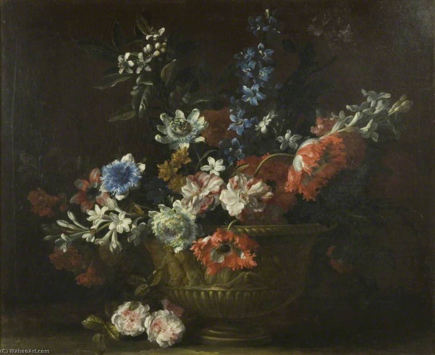 Order Paintings Reproductions Flower Piece, 1690 by Jean Baptiste Monnoyer (1636-1699, France) | ArtsDot.com