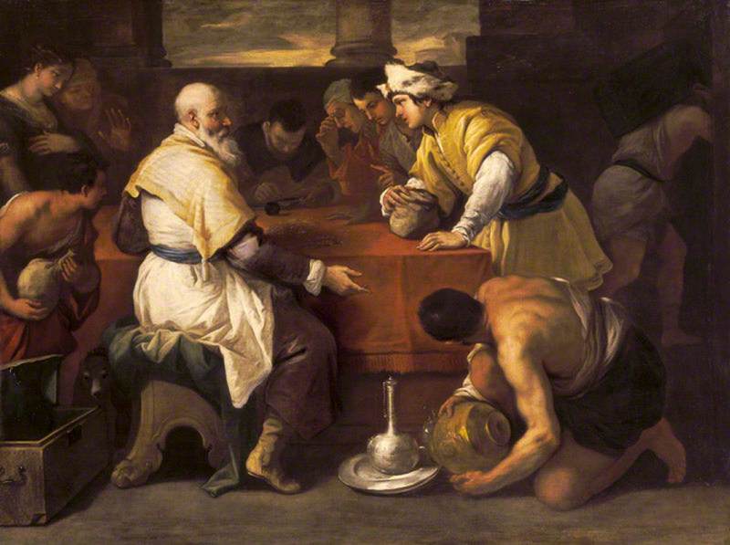 Buy Museum Art Reproductions The Parable of the Prodigal Son Receiving his Portion, 1680 by Luca Giordano (1634-1705, Italy) | ArtsDot.com