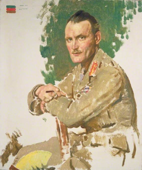 Order Oil Painting Replica Brigadier General Hugh Jamieson Elles (1880–1945), CB, DSO, 1917 by William Newenham Montague Orpen | ArtsDot.com