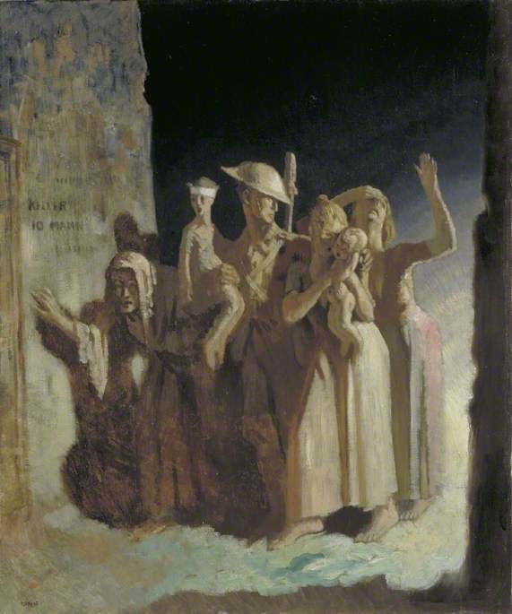 Buy Museum Art Reproductions Bombing Night, 1918 by William Newenham Montague Orpen | ArtsDot.com