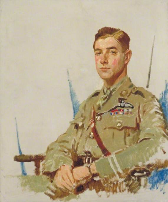 Order Oil Painting Replica Major James Byford McCudden (1895–1918), VC, DSO, MC, 1918 by William Newenham Montague Orpen | ArtsDot.com