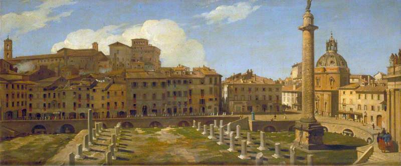 Buy Museum Art Reproductions The Trajan Forum, Rome, 1821 by Charles Lock Eastlake | ArtsDot.com