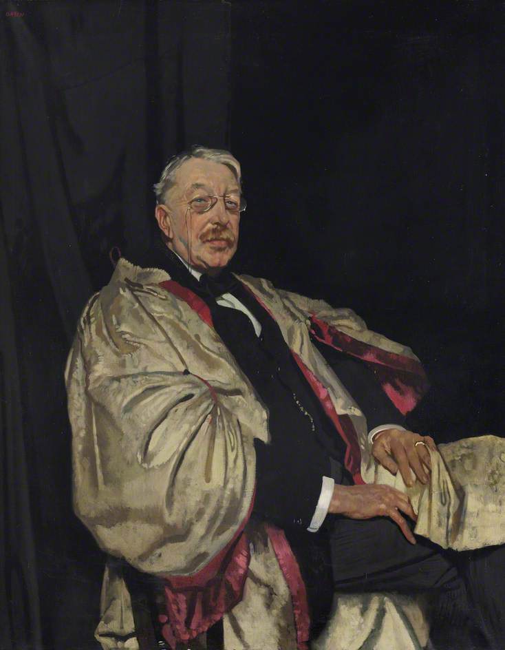 Buy Museum Art Reproductions Charles Villiers Stanford (1852–1924), Trinity College Organist and Composer, 1920 by William Newenham Montague Orpen | ArtsDot.com
